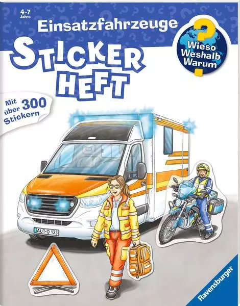 Ravensburger Wieso? Weshalb? Warum? Stickerheft - Einsatzfahrzeuge