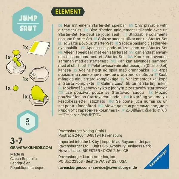 Element Jump - Kugelbahn-Erweiterung für Kinder ab 3 Jahren