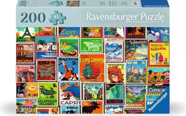 Puzzle 200 Teile - Briefmarken