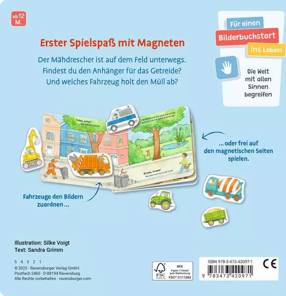 Mein erstes Magnetbuch - Was fährt wo? Fahrzeuge