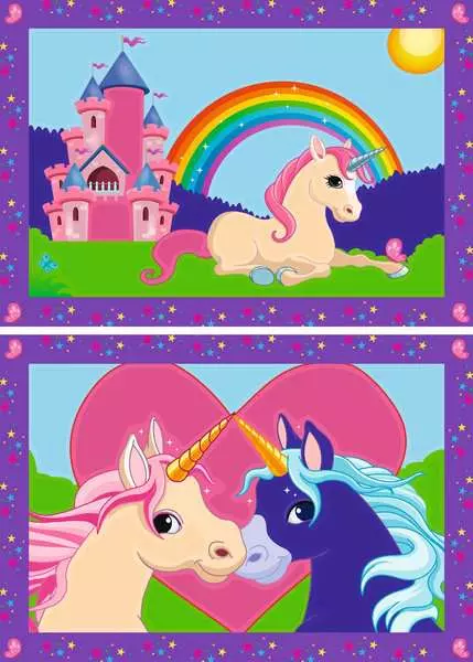 CreArt Bunte Einhornwelt - Malen nach Zahlen für Kinder ab 5 Jahren