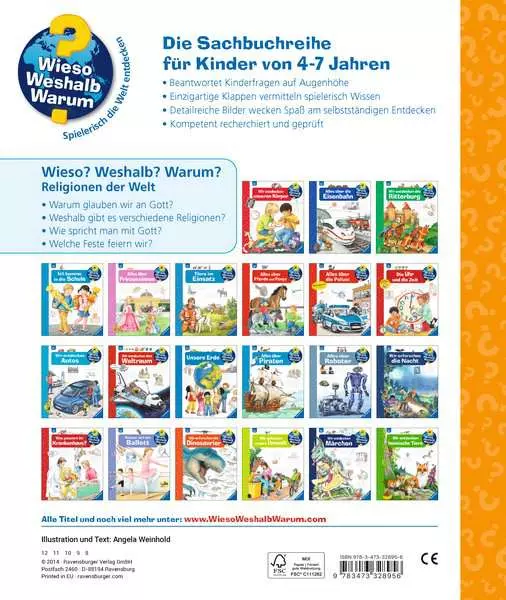 Ravensburger Wieso? Weshalb? Warum?. Band 23 - Religionen der Welt