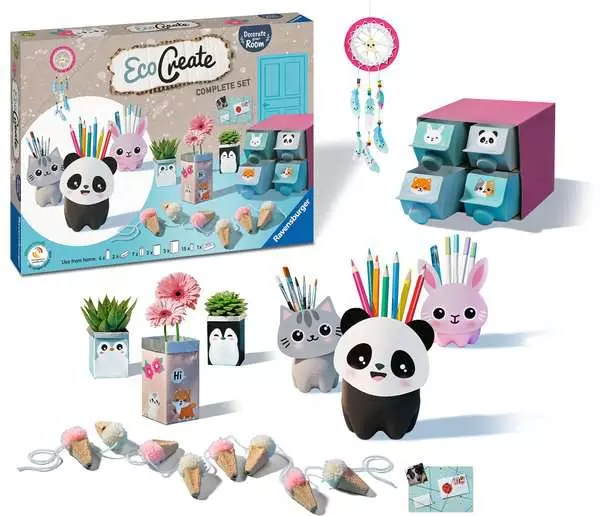 EcoCreate Maxi - Dekoriere dein Zimmer - Bastelset für Kinder ab 6 Jahren