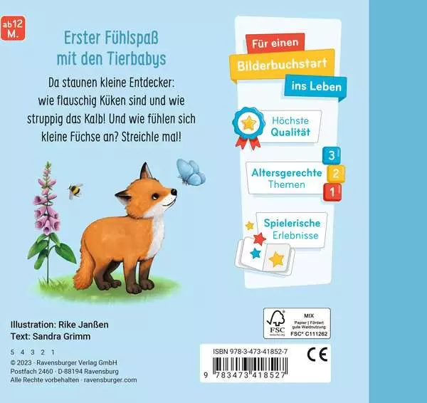 Mein erstes Fühlbuch: Meine liebsten Tierkinder