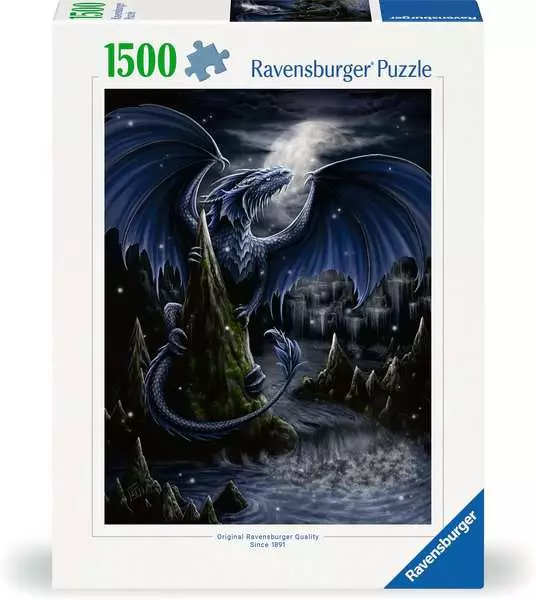 Puzzle 1500 Teile - Der Schwarzblaue Drache