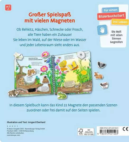 Mein großes Magnetbuch - Wer wohnt wo?