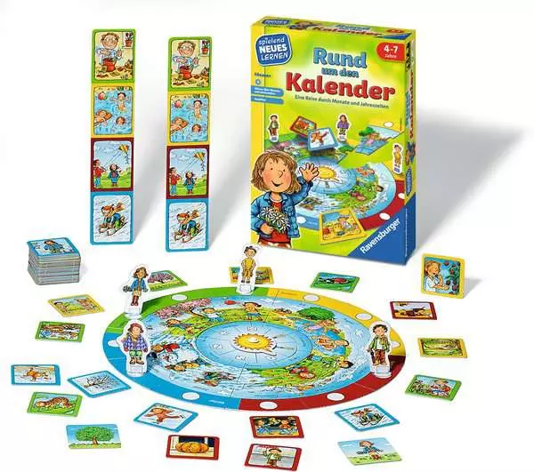 Rund um den Kalender - Kinderspiel ab 4 Jahren