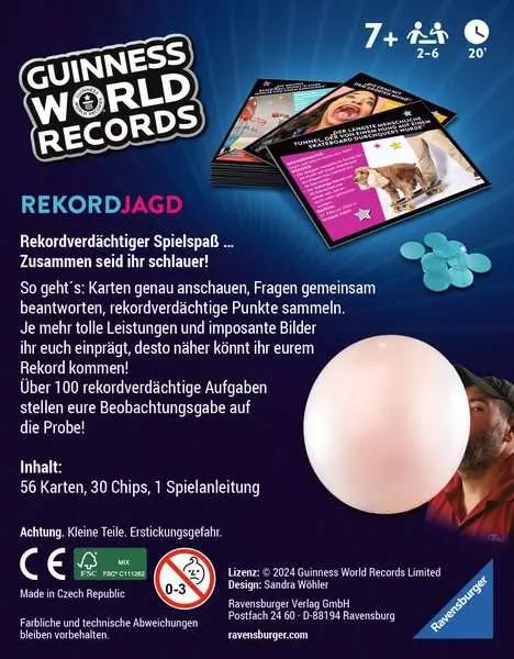 Guinness World Records: Rekordjagd - Kartenspiel ab 7 Jahren