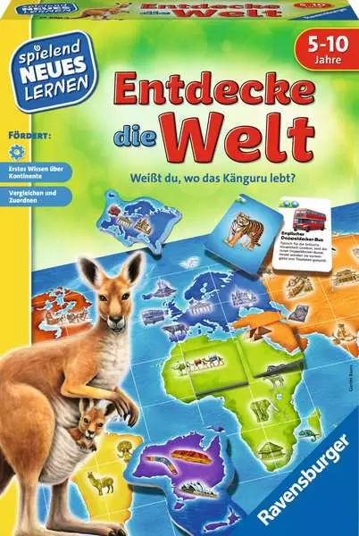 Entdecke die Welt - Kinderspiel ab 5 Jahren