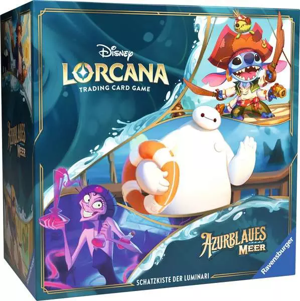 Disney Lorcana: Azurblaues Meer - Schatzkiste der Luminari (Deutsch) - Trove Pack