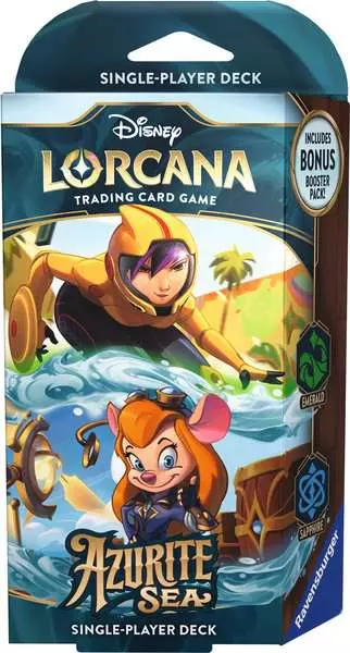 Disney Lorcana: Azurite Sea - Emerald and Sapphire Deck (Englisch)