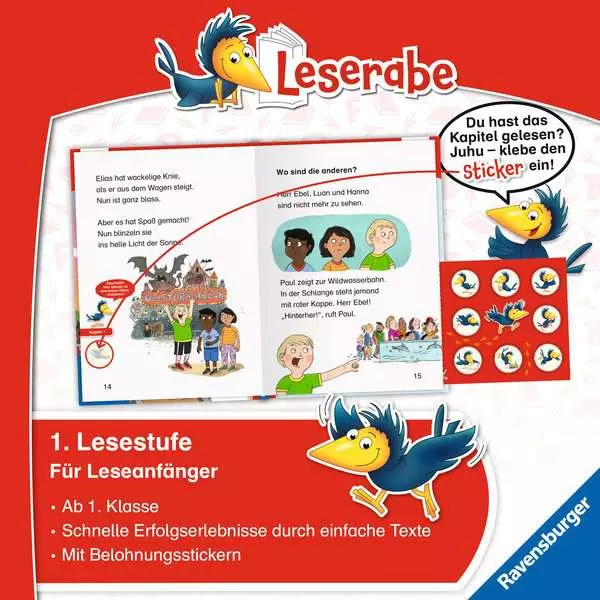 Leserabe 1. Lesestufe - Aufregung im Freizeitpark