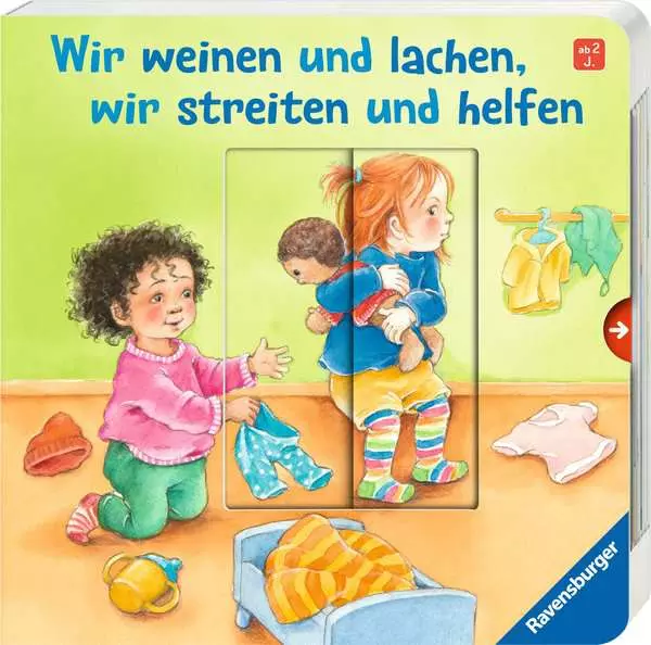 Wir weinen und lachen. wir streiten und helfen