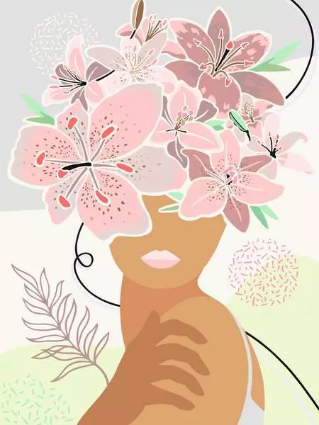 CreArt Gedankenblumen - Malen nach Zahlen für Erwachsene