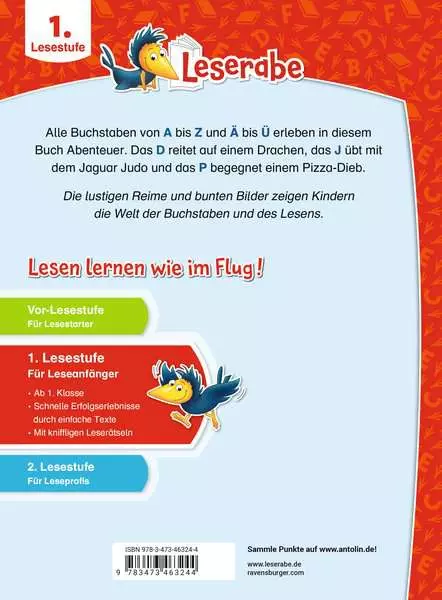 Leserabe Sonderausgaben - A wie Apfel B wie Bär. das ABC ist gar nicht schwer - Lustige Reime zum Lesenlernen