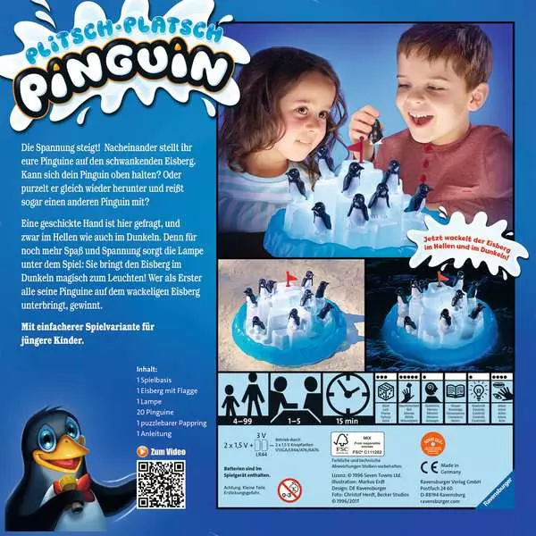 Plitsch-Platsch Pinguin - Kinderspiel ab 4 Jahren