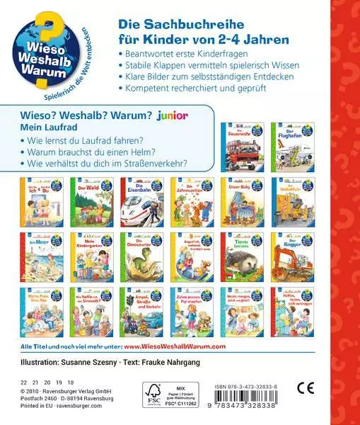 Ravensburger Wieso? Weshalb? Warum? junior. Band 37 - Mein Laufrad