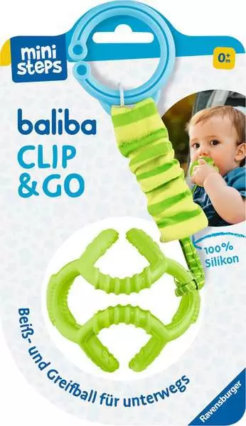 baliba Clip & Go grün - Babyspielzeug ab 0 Monaten