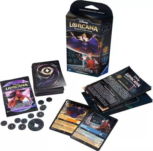 Disney Lorcana: Aufstieg der Flutgestalten - Starter Deck Bernstein und Saphir (Deutsch)