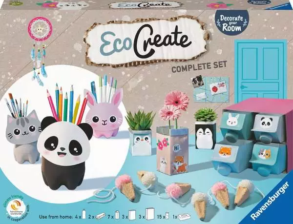 EcoCreate Maxi - Dekoriere dein Zimmer - Bastelset für Kinder ab 6 Jahren