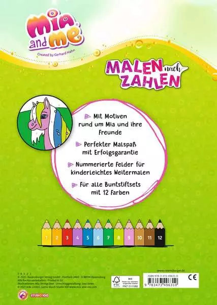 Mia and me - Malen nach Zahlen ab 5