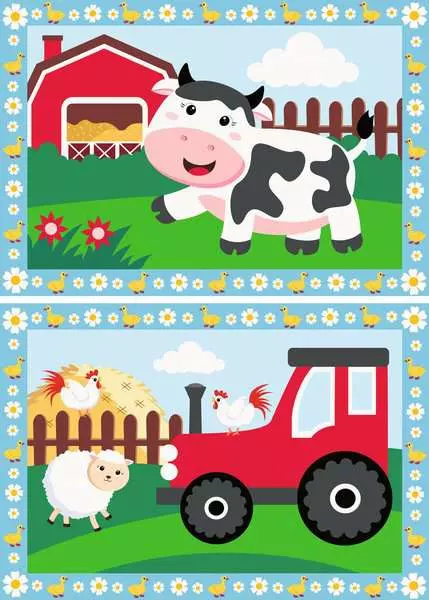 CreArt Auf dem Bauernhof - Malen nach Zahlen für Kinder ab 5 Jahren