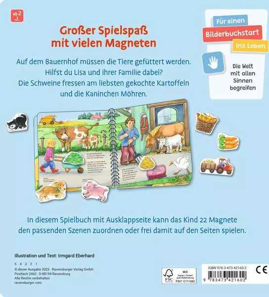 Mein großes Magnetbuch - Wer füttert wen?