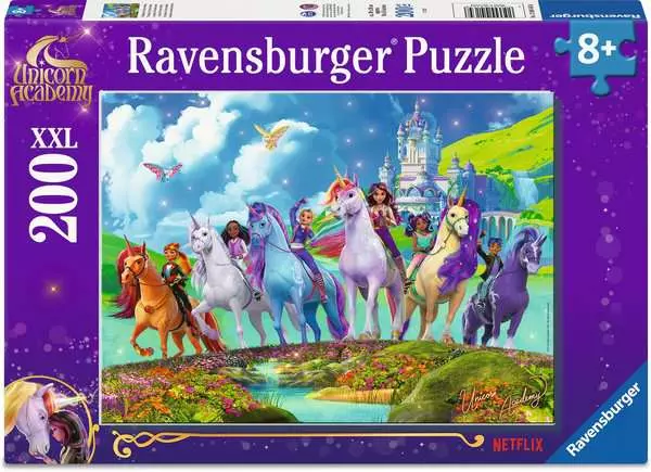 Kinderpuzzle ab 8 Jahren - Die Magie der Unicorn Academy - 200 Teile