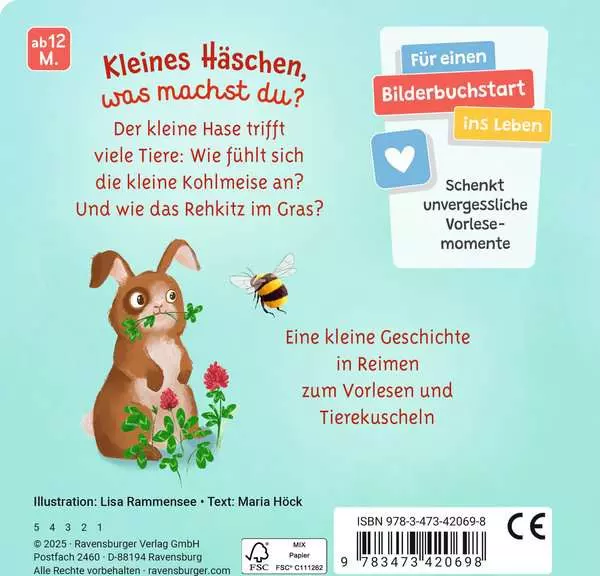 Mein liebstes Vorlese-Fühlbuch - Der kleine Hase