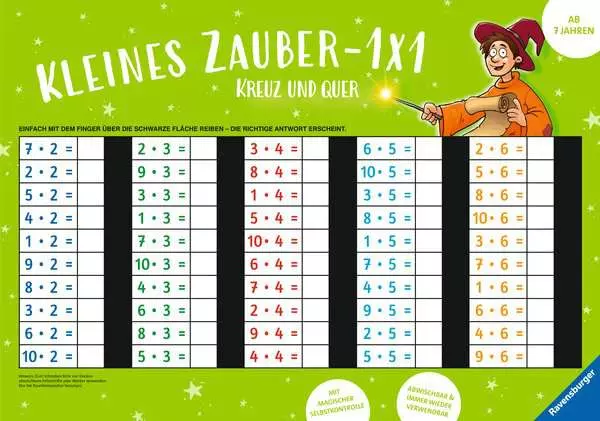 Ravensburger Zaubertafel - Kleines Zauber-1x1: Kreuz und quer