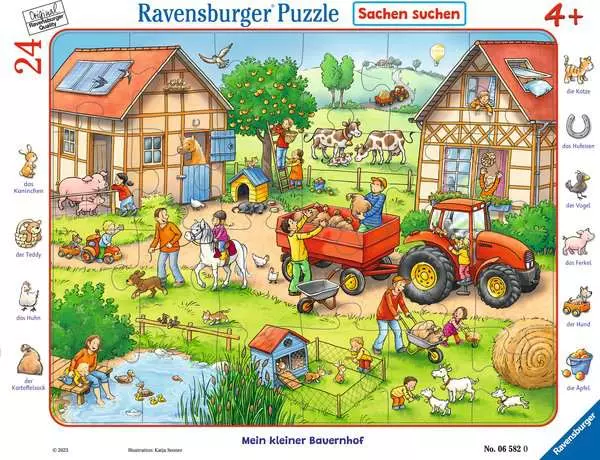 Kinderpuzzle ab 4 Jahren - Mein kleiner Bauernhof - 24 Teile