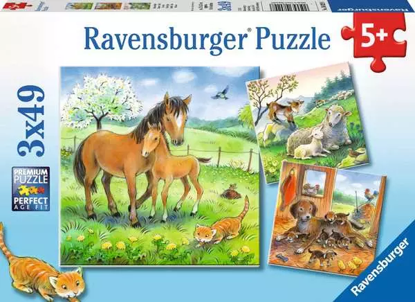 Kinderpuzzle ab 5 Jahren - Kuschelzeit - 49 Teile