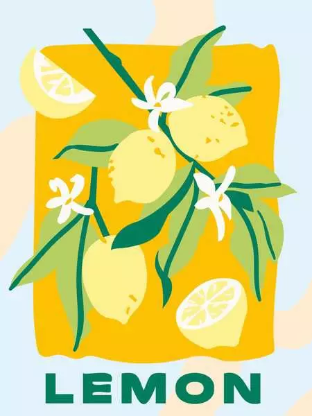 CreArt Zitronen - Malen nach Zahlen für Erwachsene