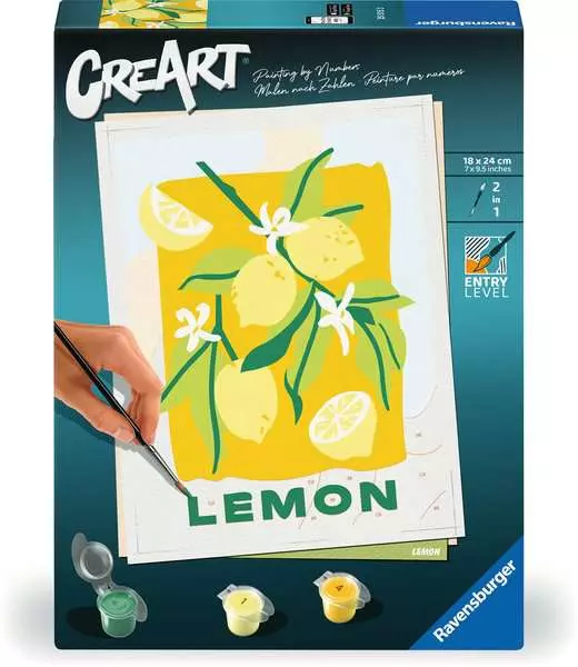 CreArt Zitronen - Malen nach Zahlen für Erwachsene
