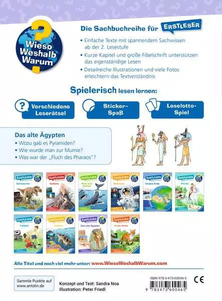 Ravensburger Wieso? Weshalb? Warum? Erstleser. Band 9 - Das alte Ägypten