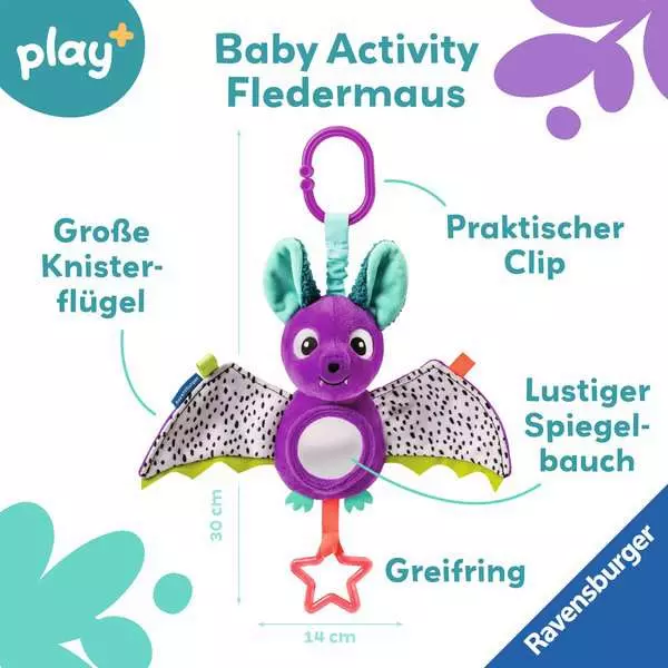 Baby Activity-Fledermaus - Babyspielzeug ab 0 Monaten