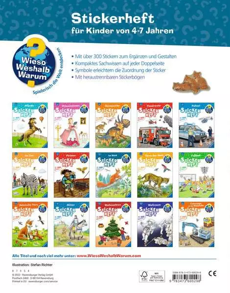Ravensburger Wieso? Weshalb? Warum? Stickerheft - Im Wald