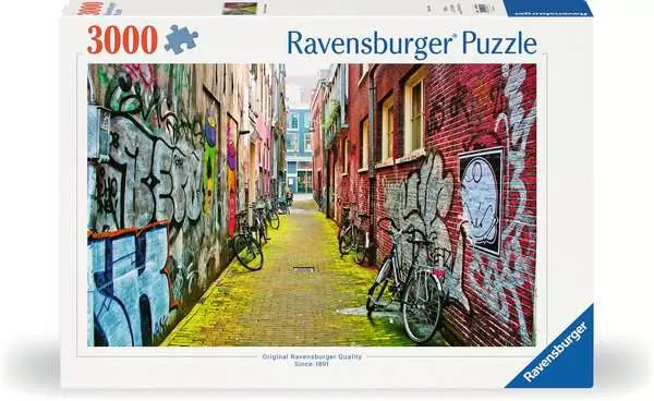 Puzzle 3000 Teile - Street Art in Amsterdam