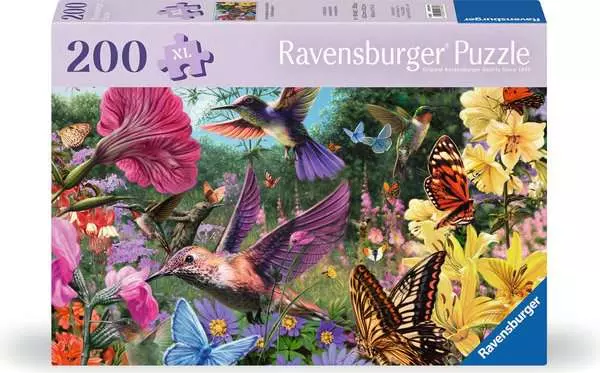 Puzzle 200 Teile - Kolibris und Schmetterlinge
