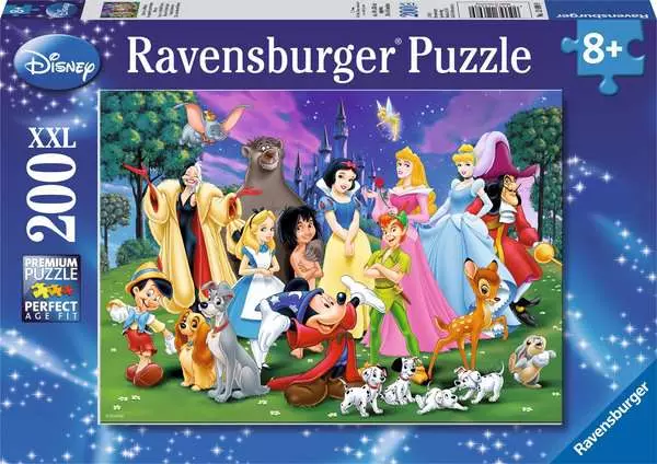 Kinderpuzzle ab 8 Jahren - Disney Lieblinge - 200 Teile