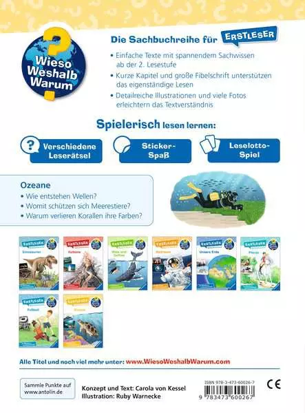 Ravensburger Wieso? Weshalb? Warum? Erstleser. Band 8 - Ozeane