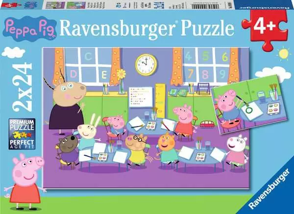Kinderpuzzle ab 4 Jahren - Peppa in der Schule - 24 Teile