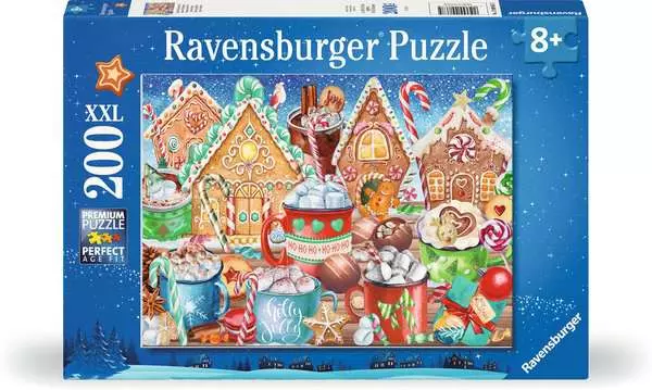 Kinderpuzzle ab 8 Jahren - Süße Weihnachten - 200 Teile