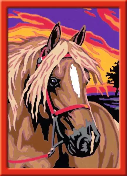 CreArt Pferdetraum - Malen nach Zahlen für Kinder ab 9 Jahren