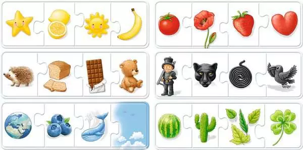 Kinderpuzzle ab 2 Jahren - Farben lernen - 4 Teile