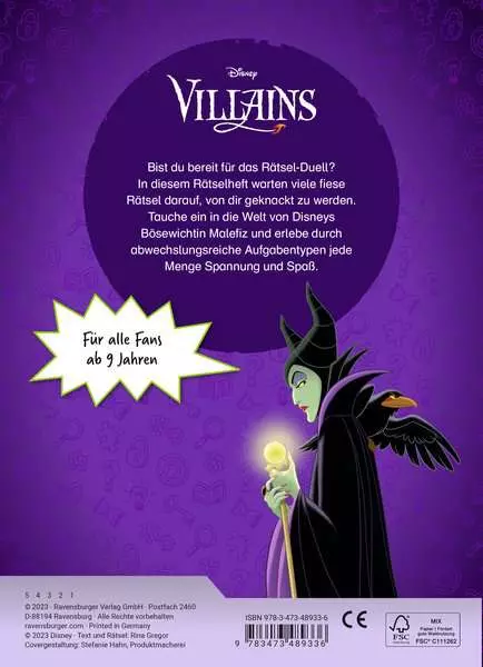Disney Villains - Fiese Rätsel mit Malefiz
