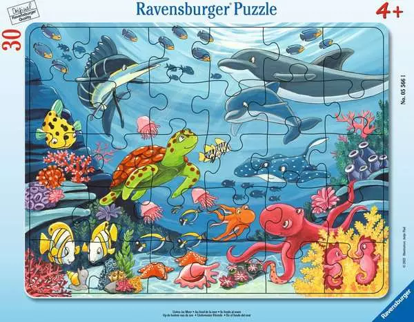 Kinderpuzzle ab 4 Jahren - Unten im Meer - 30 Teile
