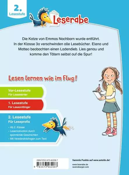 Leserabe 2. Lesestufe - Spannende Detektivgeschichten zum Mitraten