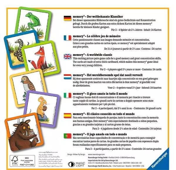 Der Grüffelo My First memory® - Kinderspiel ab 2 Jahren