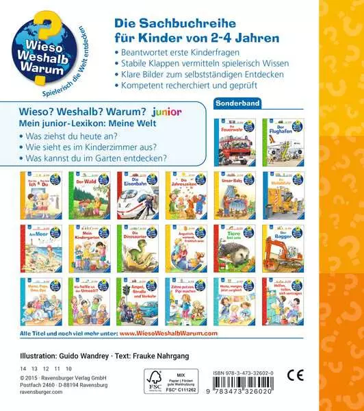 Ravensburger Wieso? Weshalb? Warum? Sonderband - Mein junior-Lexikon: Meine Welt